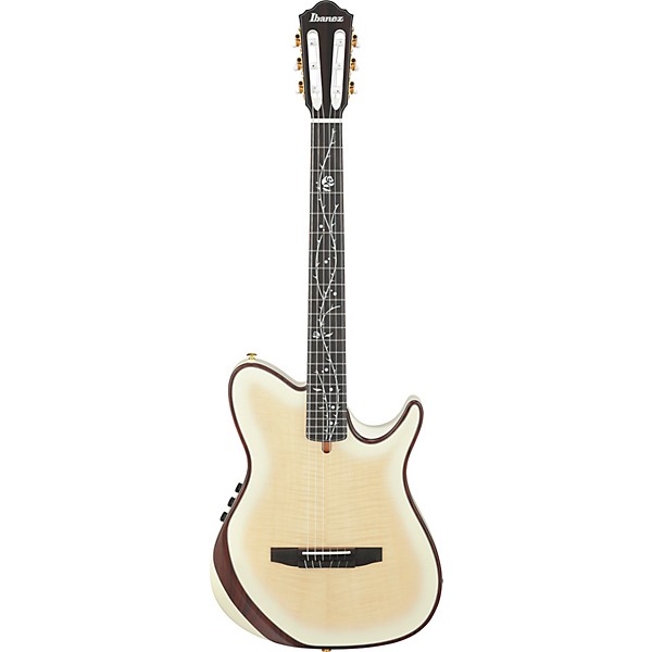 Ibanez TOD100FMN Tim Henson Signature Nylon-String Acoustic-Electric Guitar - Toasted Marshmallow