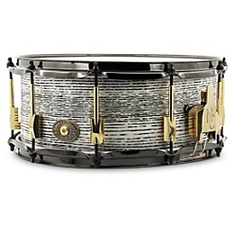 Noble & Cooley Special Edition Solid Shell Ash Snare Drum - 14 x 6 in. Royal White Tiger Gloss