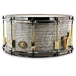 Noble & Cooley Special Edition Solid Shell Ash Snare Drum - 14 x 7 in. Royal White Tiger Gloss