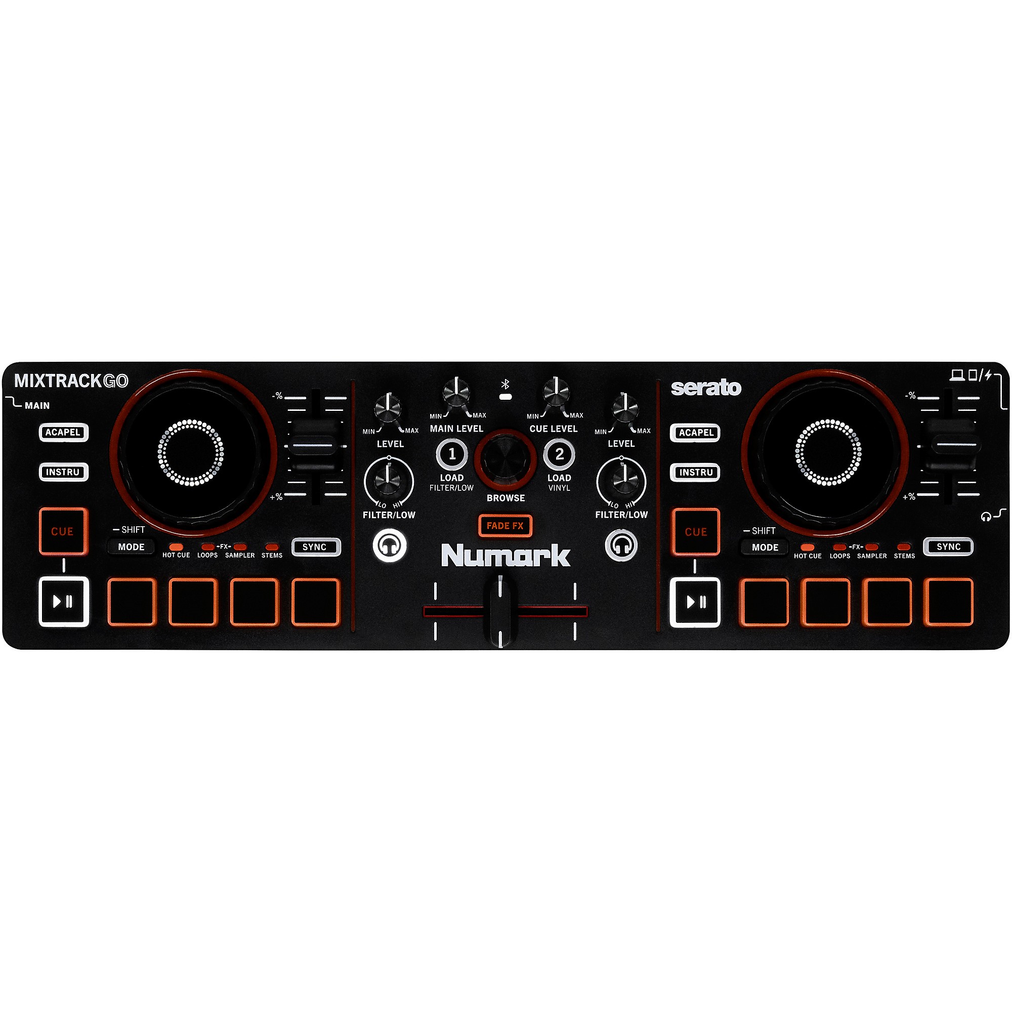 Numark MixTrack Go DJ Controller - Black | Guitar Center
