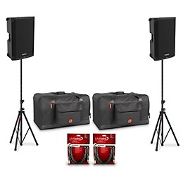 Mackie Thump15v4 15" Powered Speaker Pair With Bags, Cables & Stands