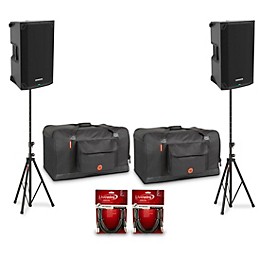 Mackie Thump12v4 12" Powered Speaker Pair With Bags, Cables & Stands