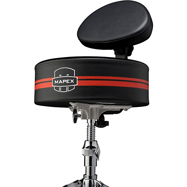 Mapex T680SE Drum Throne With Backrest - Racing Stripe, Black