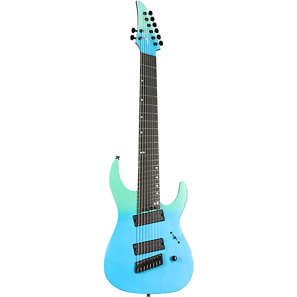 Legator Ninja 8 String Multi-Scale Performance Series Electric Guitar Pacific Aqua