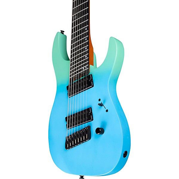 Legator Ninja 8 String Multi-Scale Performance Series Electric Guitar Pacific Aqua