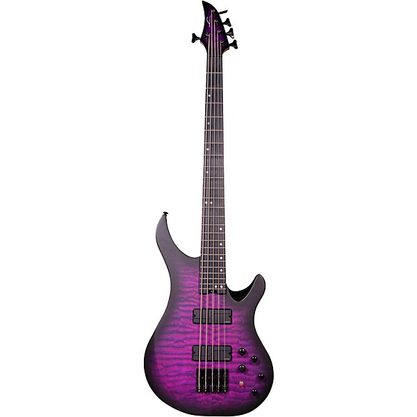 Legator Ninja Bass 5 String Electric Bass Purple