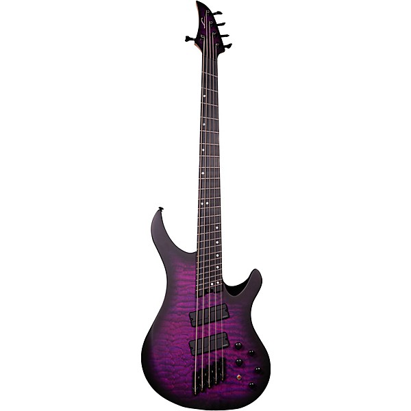 Legator Ninja Bass Multi-Scale 5 String Electric Bass Purple Burst
