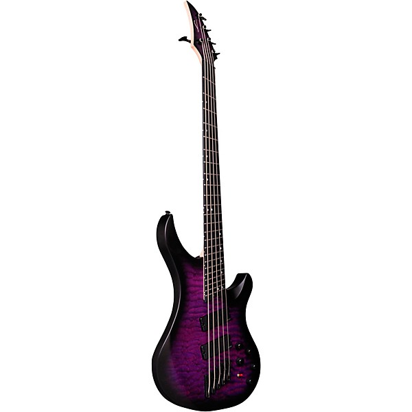 Legator Ninja Bass Multi-Scale 5 String Electric Bass Purple Burst