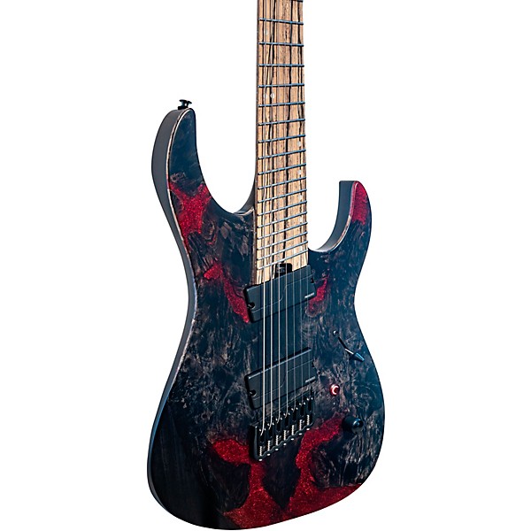 Legator Ninja 7 String Multi-Scale X Series Electric Guitar Black Widow