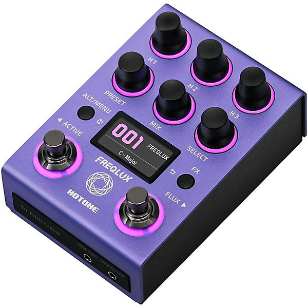 Hotone Freqlux Tri-Pitch Engine Pitch Shifter Pedal - Purple