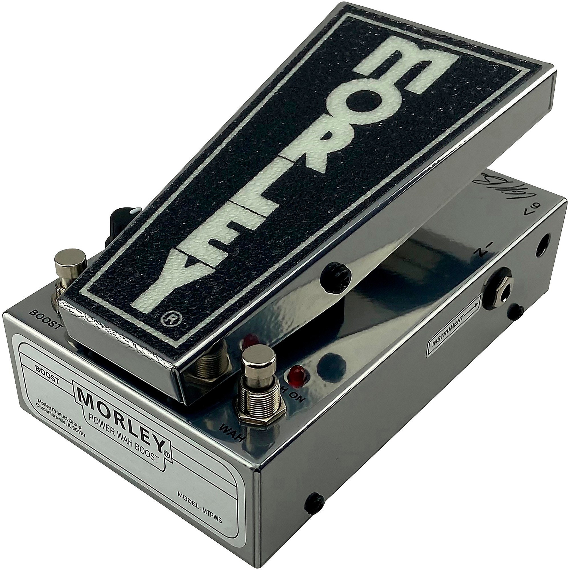 Morley MTPWB Cliff Burton Power Wah Boost Pedal - Super Chrome