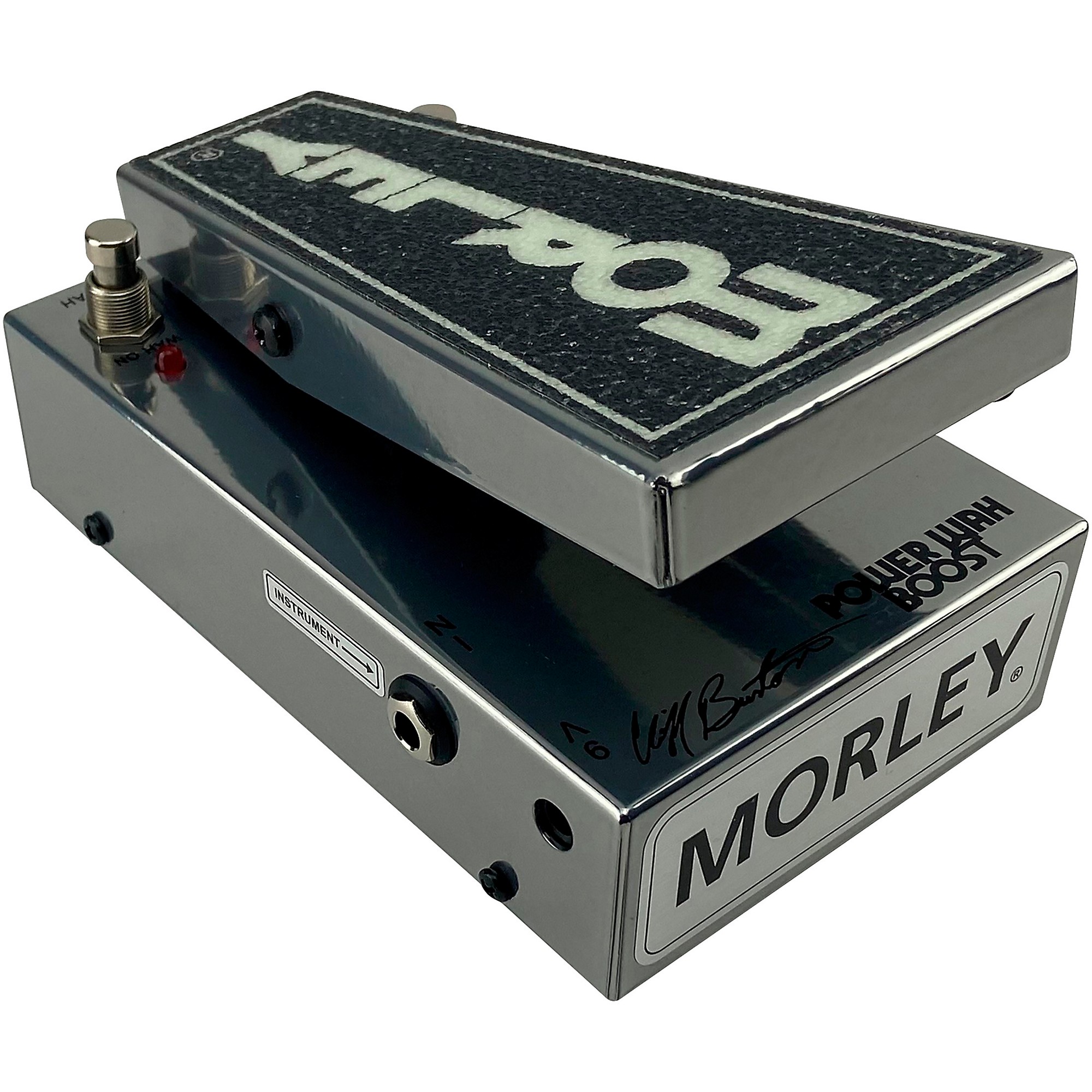 ギター MORLEY POWER WAH BOOST PWB Morley MTPWB Cliff Burton Power Wah Boost Pedal - Super Chrome