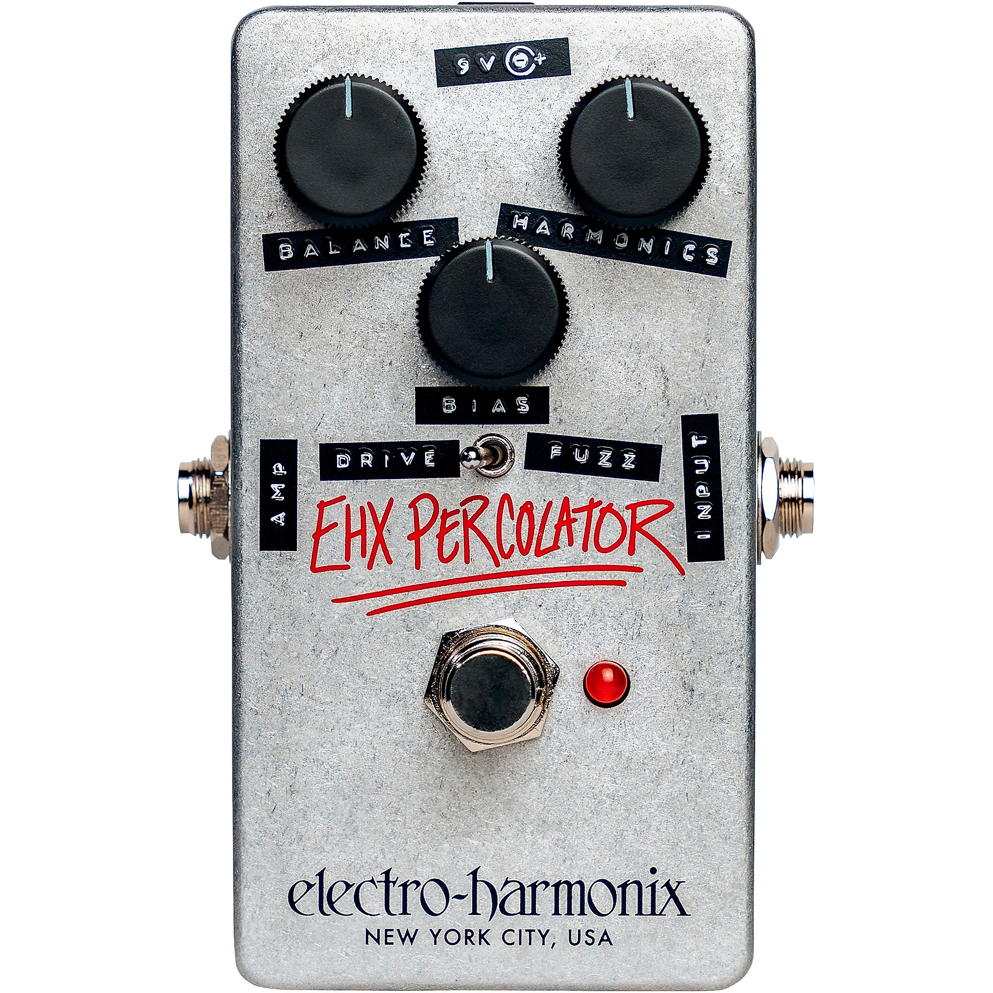 Electro-Harmonix Percolator Fuzz Guitar Effects Pedal - Silver