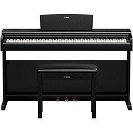 Yamaha Arius YDP-146 88-Key Digital Upright Piano With Bench - Black