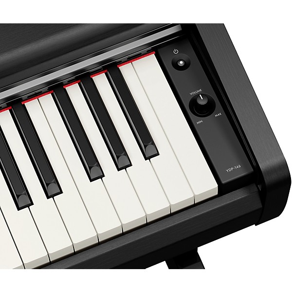 Yamaha Arius YDP-146 88-Key Digital Upright Piano With Bench - Black