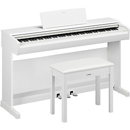 Yamaha Arius YDP-146 88-Key Digital Upright Piano With Bench - White
