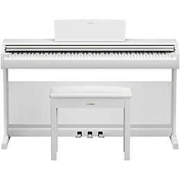 Yamaha Arius YDP-146 88-Key Digital Upright Piano With Bench - White