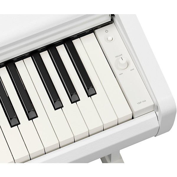Yamaha Arius YDP-146 88-Key Digital Upright Piano With Bench - White