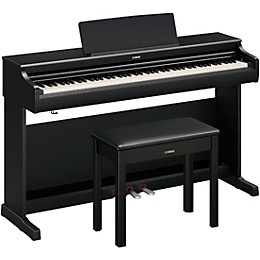Yamaha Arius YDP-166 88-Key Digital Upright Piano With Bench - Black