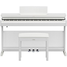 Yamaha Arius YDP-166 88-Key Digital Upright Piano With Bench - White