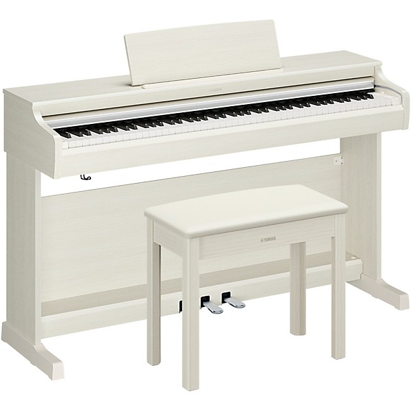 Yamaha Arius YDP-166 88-Key Digital Upright Piano With Bench - White Birch