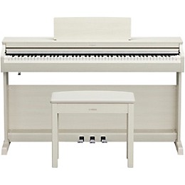 Yamaha Arius YDP-166 88-Key Digital Upright Piano With Bench - White Birch