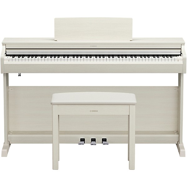 Yamaha Arius YDP-166 88-Key Digital Upright Piano With Bench - White Birch