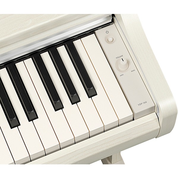 Yamaha Arius YDP-166 88-Key Digital Upright Piano With Bench - White Birch