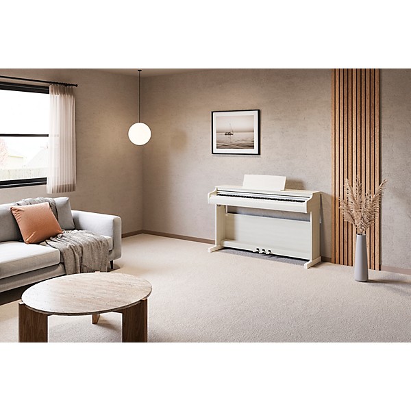 Yamaha Arius YDP-166 88-Key Digital Upright Piano With Bench - White Birch