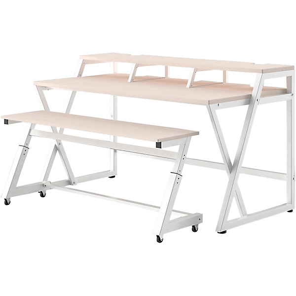 Wavebone Headquarter Studio Workstation Desk - Woodgrain