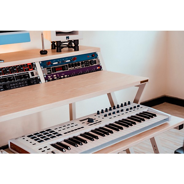Wavebone Headquarter Studio Workstation Desk - Woodgrain