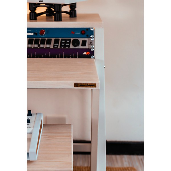 Wavebone Headquarter Studio Workstation Desk - Woodgrain