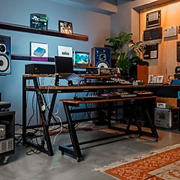 Wavebone Headquarter Studio Workstation Desk - Walnut