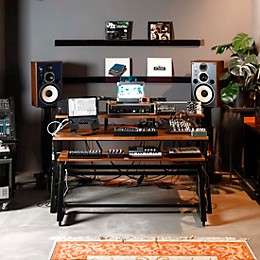 Wavebone Headquarter Studio Workstation Desk - Walnut
