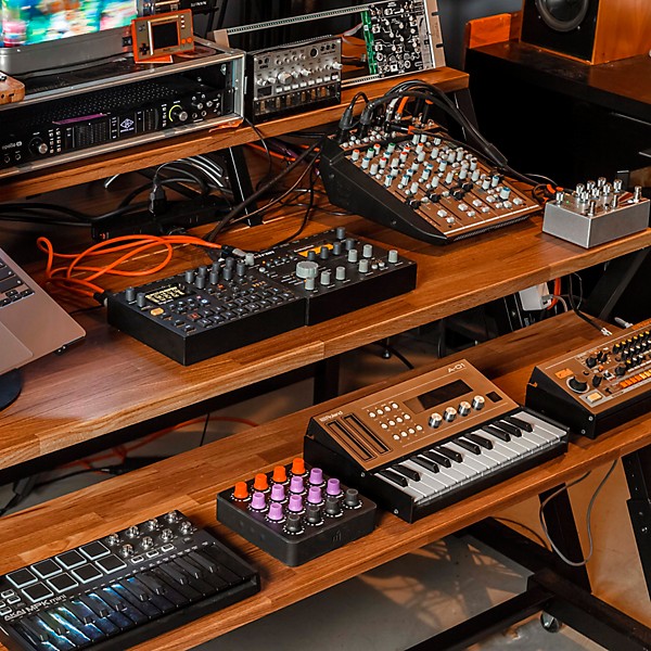 Wavebone Headquarter Studio Workstation Desk - Walnut