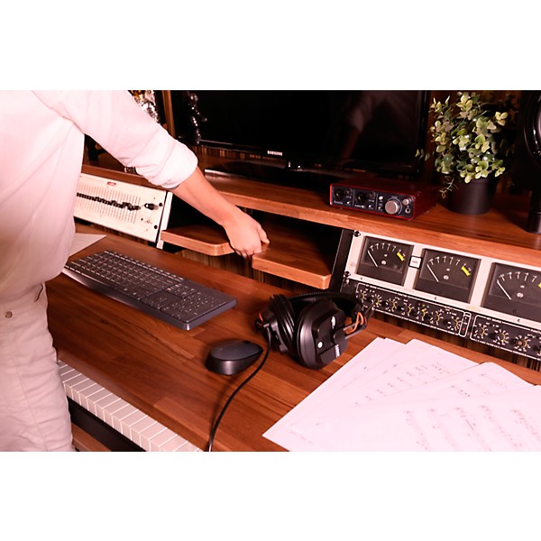 Wavebone Headquarter Studio Workstation Desk - Walnut