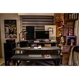 Wavebone Headquarter Studio Workstation Desk - Black