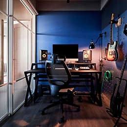 Wavebone Headquarter Studio Workstation Desk - Black
