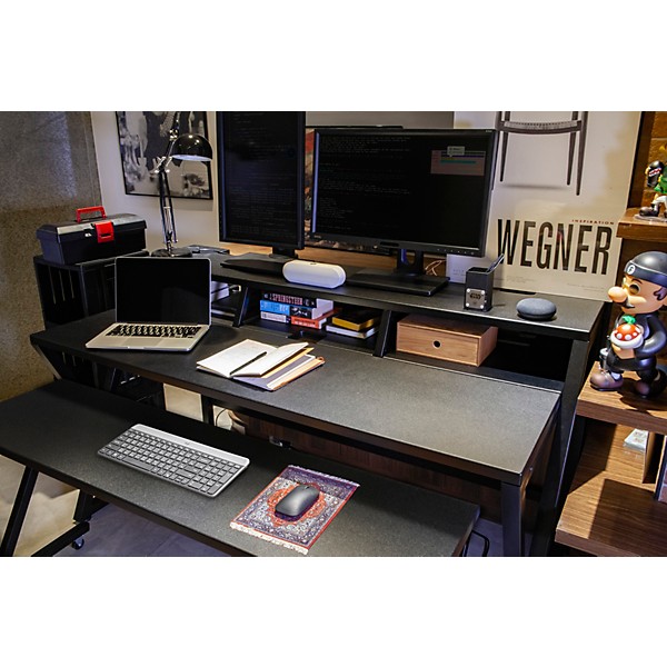 Wavebone Headquarter Studio Workstation Desk - Black