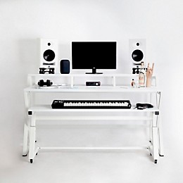 Wavebone Headquarter Studio Workstation Desk - White