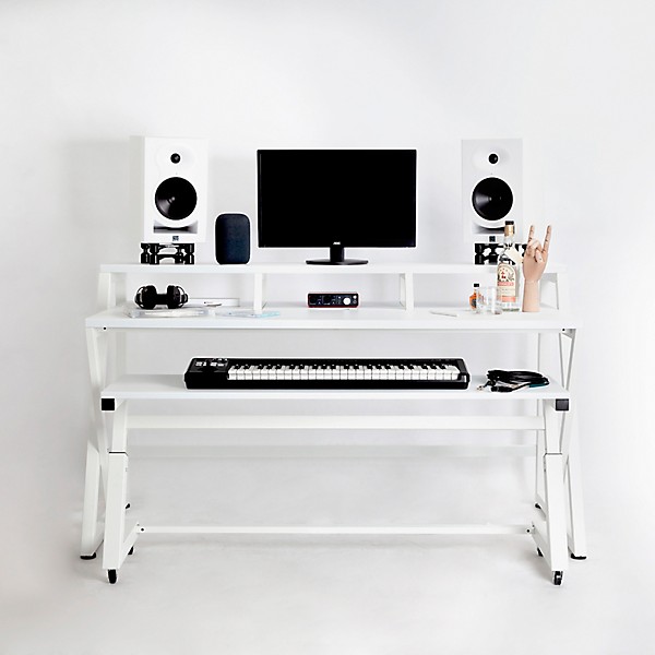 Wavebone Headquarter Studio Workstation Desk - White
