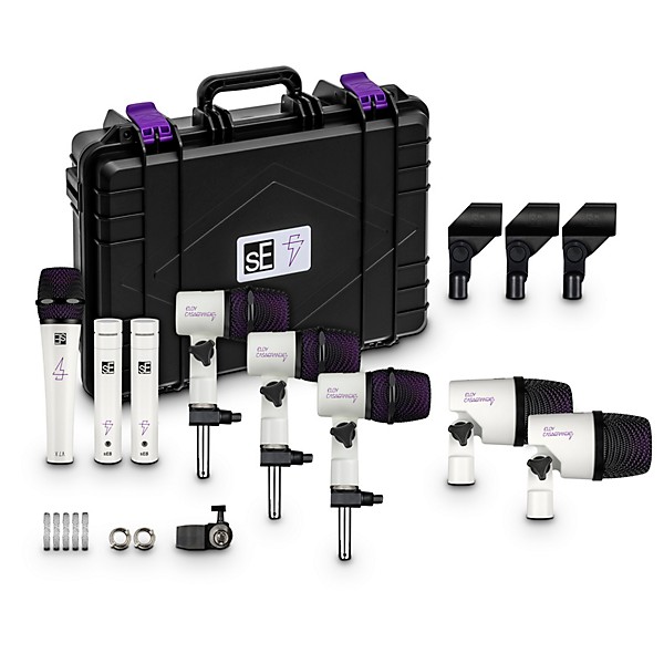 sE Electronics V Pack Eloy Casagrande Signature 8-Piece Drum Microphone Set