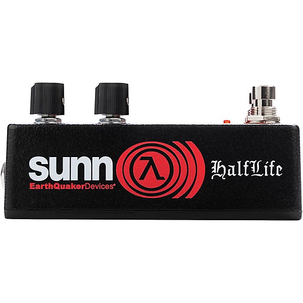 EarthQuaker Devices Sunn O))) HalfLife Octave Distortion and Booster Pedal - Red