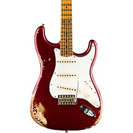 Fender Custom Shop 1969 Stratocaster Heavy Relic Quartersawn Maple Neck Electric Guitar Aged Candy Apple Red