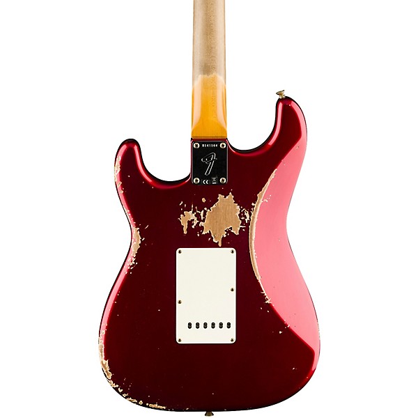 Fender Custom Shop 1969 Stratocaster Heavy Relic Quartersawn Maple Neck Electric Guitar Aged Candy Apple Red