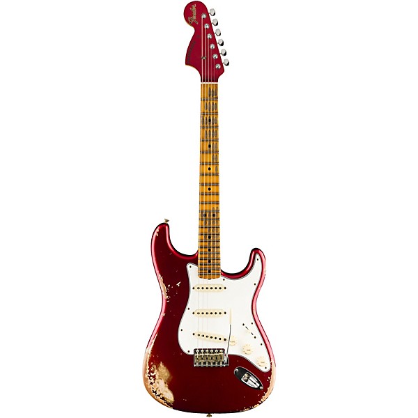 Fender Custom Shop 1969 Stratocaster Heavy Relic Quartersawn Maple Neck Electric Guitar Aged Candy Apple Red