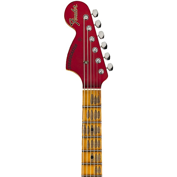 Fender Custom Shop 1969 Stratocaster Heavy Relic Quartersawn Maple Neck Electric Guitar Aged Candy Apple Red