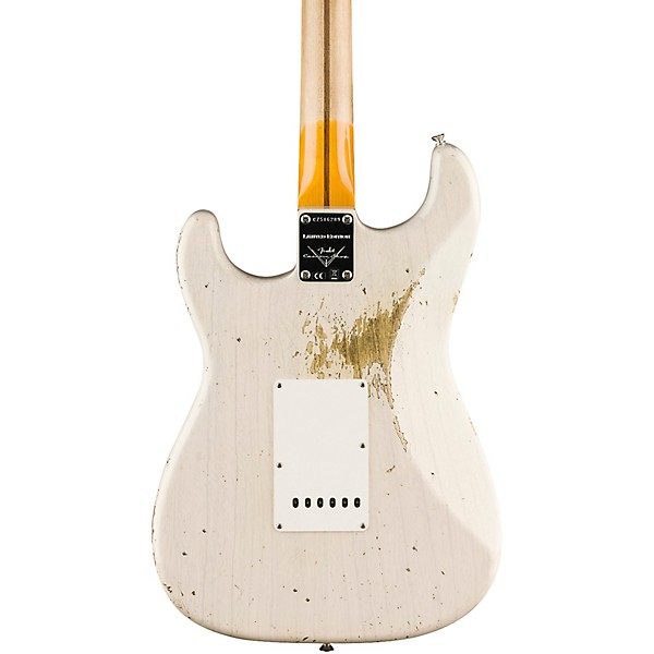 Fender Custom Shop 1955 Stratocaster Heavy Relic Quartersawn Maple Neck Electric Guitar Dirty White Blonde