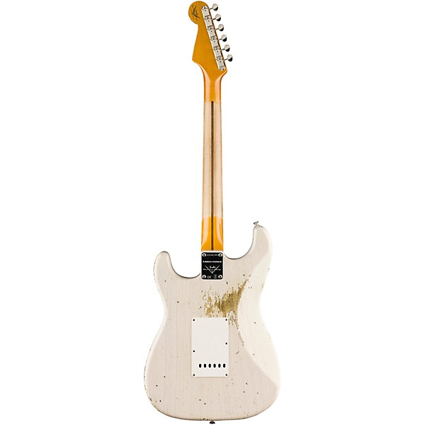 Fender Custom Shop 1955 Stratocaster Heavy Relic Quartersawn Maple Neck Electric Guitar Dirty White Blonde