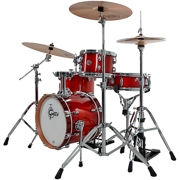 Gretsch Drums Catalina Club Micro 4-Piece Shell Pack With 16" Bass Drum Gloss Crimson Burst
